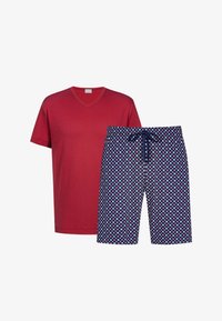 Unausgewählt, dunkelblau rot