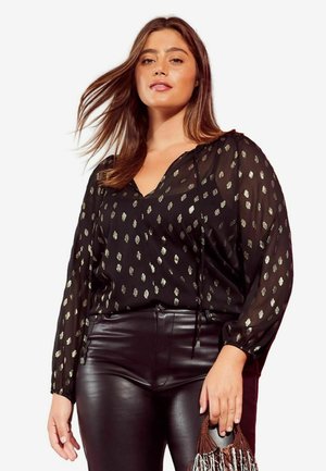 Friends Like These CURVES TIE NECK - REGULAR FIT - Bluse - black