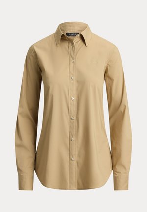 Lauren Ralph Lauren, CLASSIC FIT STRETCH-COTTON BLEND SHIRT - Košilová halenka  - birch tan