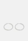 MATRIX HOOP EARRINGS TRIANGLE CUT - Ohrringe - white
