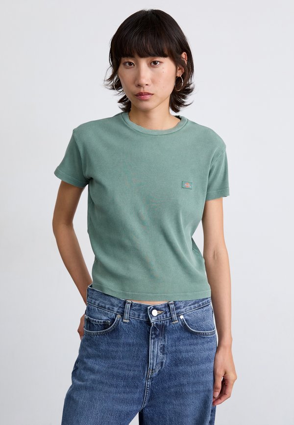 GLACIER TEE - Basic T-shirt - acid wash forest