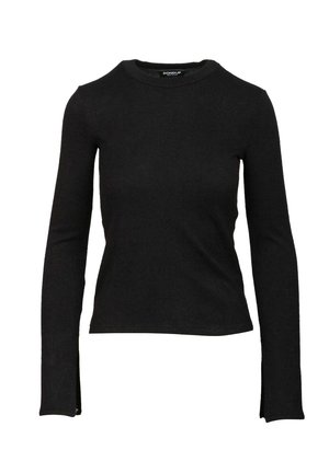 SPACCHETTI SULLE MANICHE - Maglietta a manica lunga - black