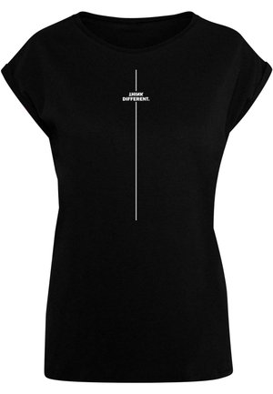 HINK DIFFERENT EXTENDED SHOULDER - T-shirt con stampa - black