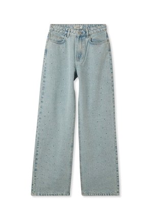 Terranova CON STRASS - Jeans a zampa - blu denim chiaro