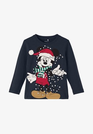NMMOISIN MICKEY BOX WDI - T-Shirt print - dark sapphire