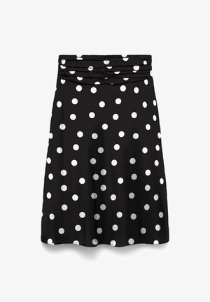 Vero Moda, SKIRT VMTORA MID WAIST MIDI SKIRT - Falda acampanada - black