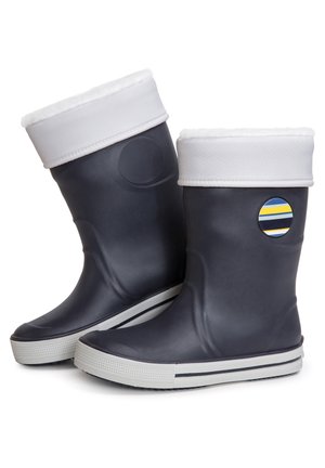 WITH DETACHABLE  - Regenlaarzen - blue/grey