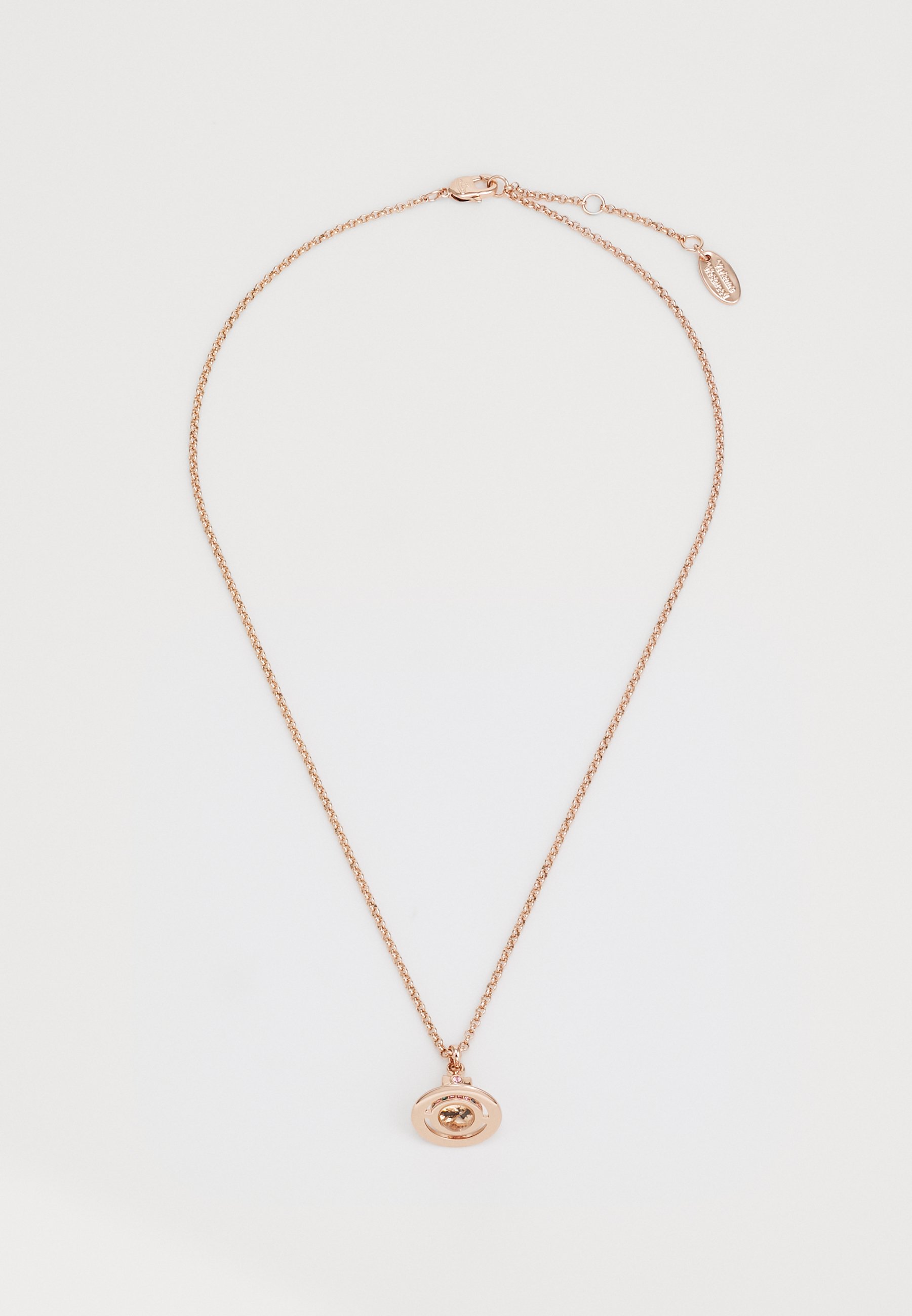 Vivienne Westwood NEW PETITE ORB PENDANT Necklace pink gold