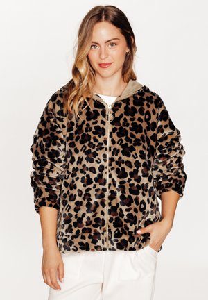 Giacca in pile - multico marron