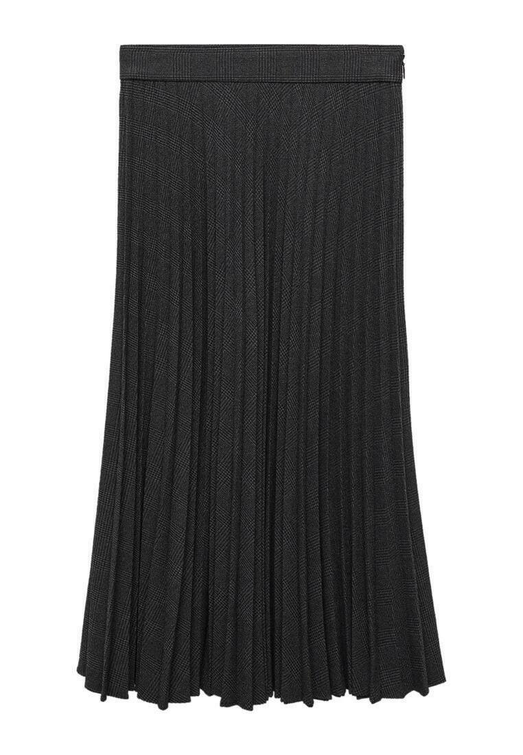 Mango Plooirok zwart Mango Plooirok zwart