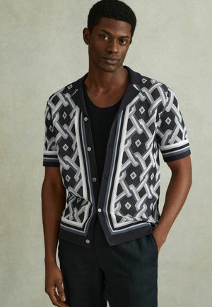 REGULAR FIT - HYDE CUBAN COLLAR - Camicia - navy multi