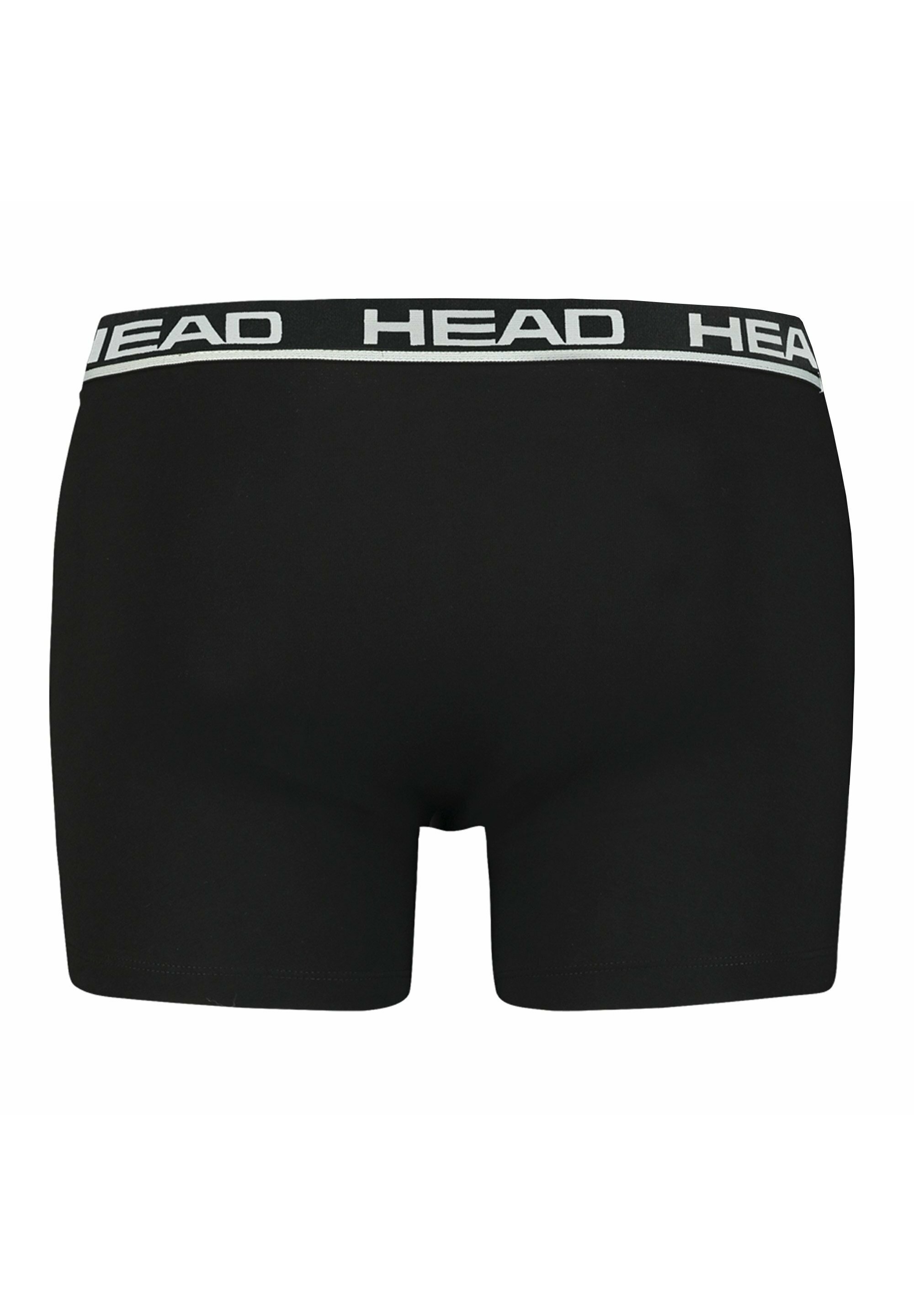 HEAD 8er Pack Herren Boxershorts – Basic Baumwoll-Unterwäsche In Schwarz/Blau/Orange, Größe L