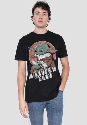 Star Wars, MANDALORIAN  GROGU GROGU SANDWICH - Print T-shirt - black