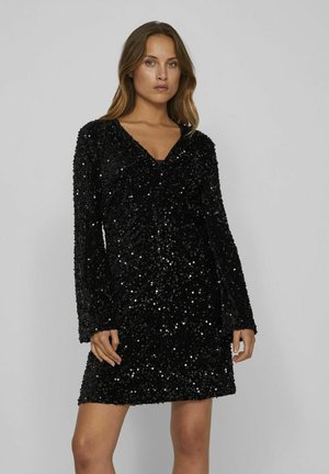VILA KURZ PAILLETTEN - Cocktail dress / Party dress - black