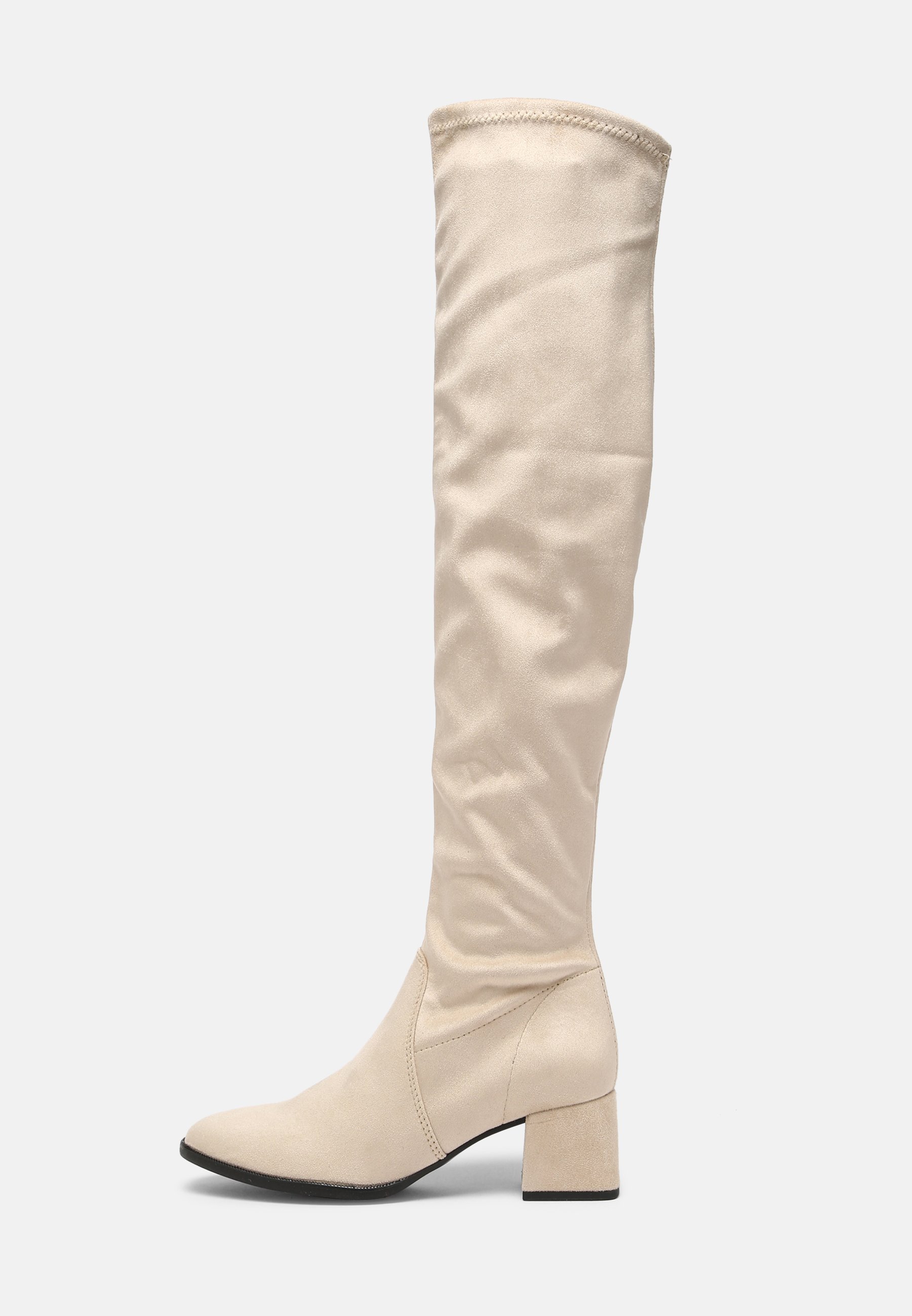 Tamaris Overknee laarzen - ivory/crème - Zalando.nl