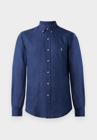SLIM FIT LINEN SHIRT - Chemise - rustic navy