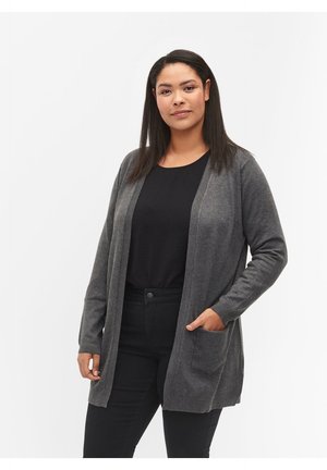 Zizzi LANGE - Cardigan - dark grey melange