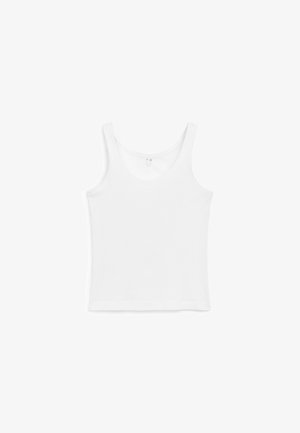 ARKET, ARKET SCOOP-NECK TANK TOP - Débardeur - white