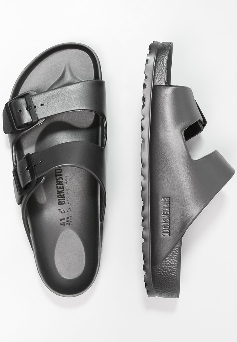 Birkenstock ARIZONA - Sandali - metallic anthracite/nero metallico