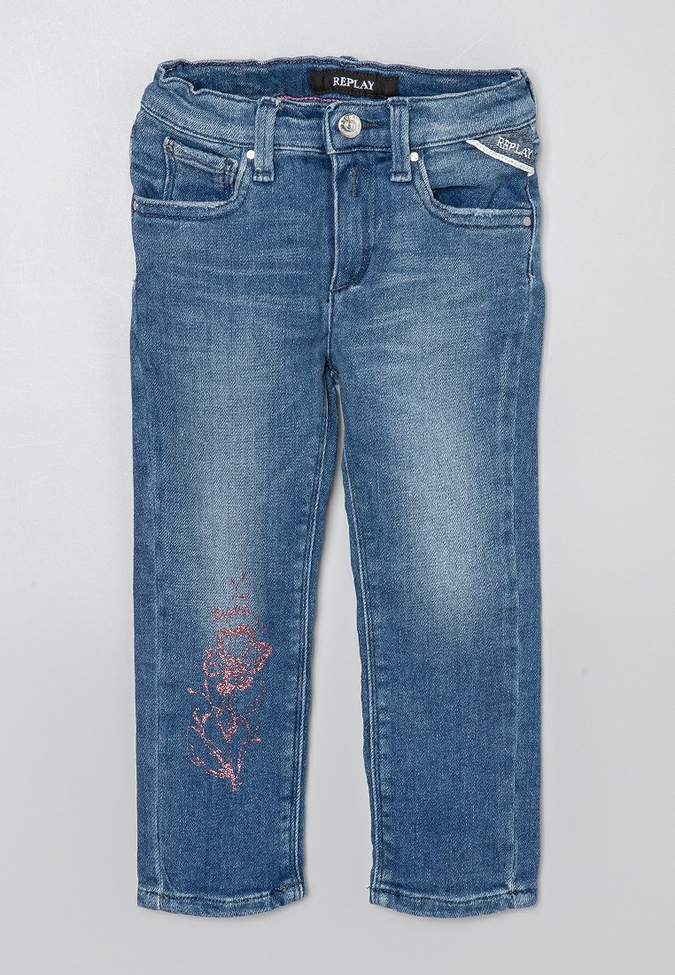 Replay Slim fit jeans blauw