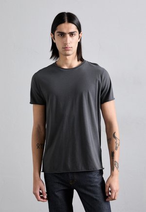 ROLL NECK TEE - T-shirt basique - charcoal