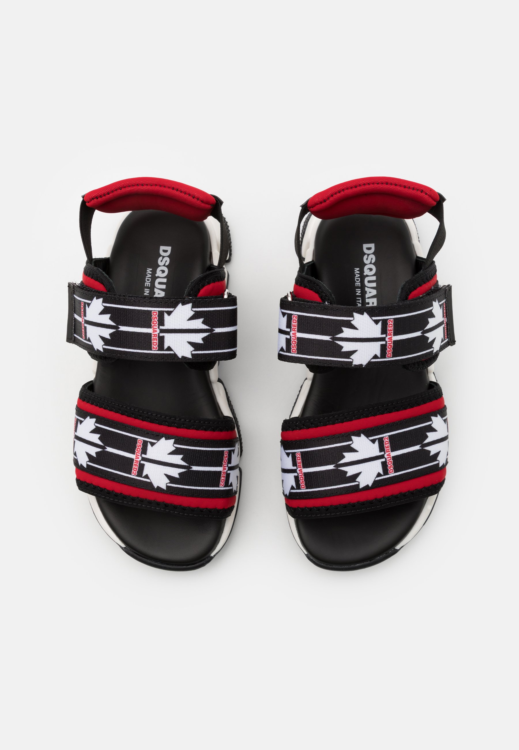 Dsquared2 UNISEX - Sandalen - black/red/Zwart - Zalando.be