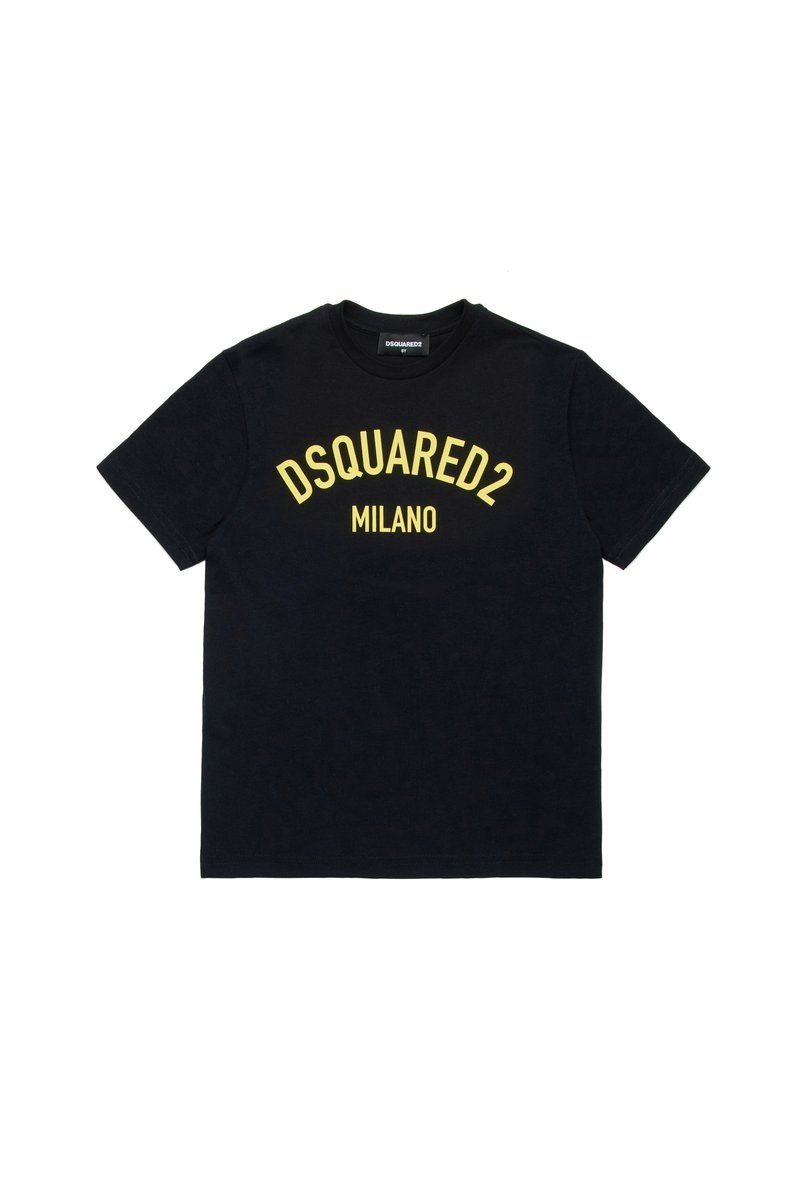 Dsquared2 RELAX UNISEX - T-shirt con stampa - black/yellow