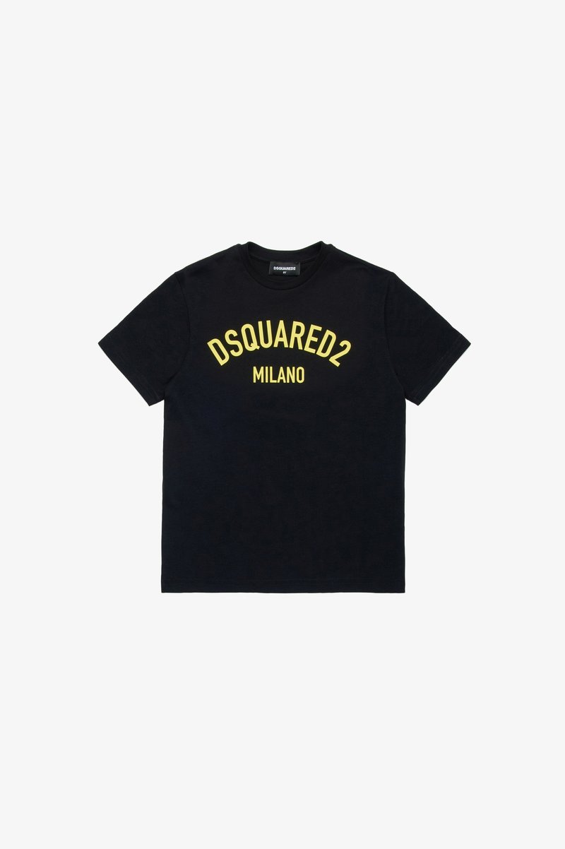 Dsquared2 RELAX UNISEX - T-shirt con stampa - black/yellow