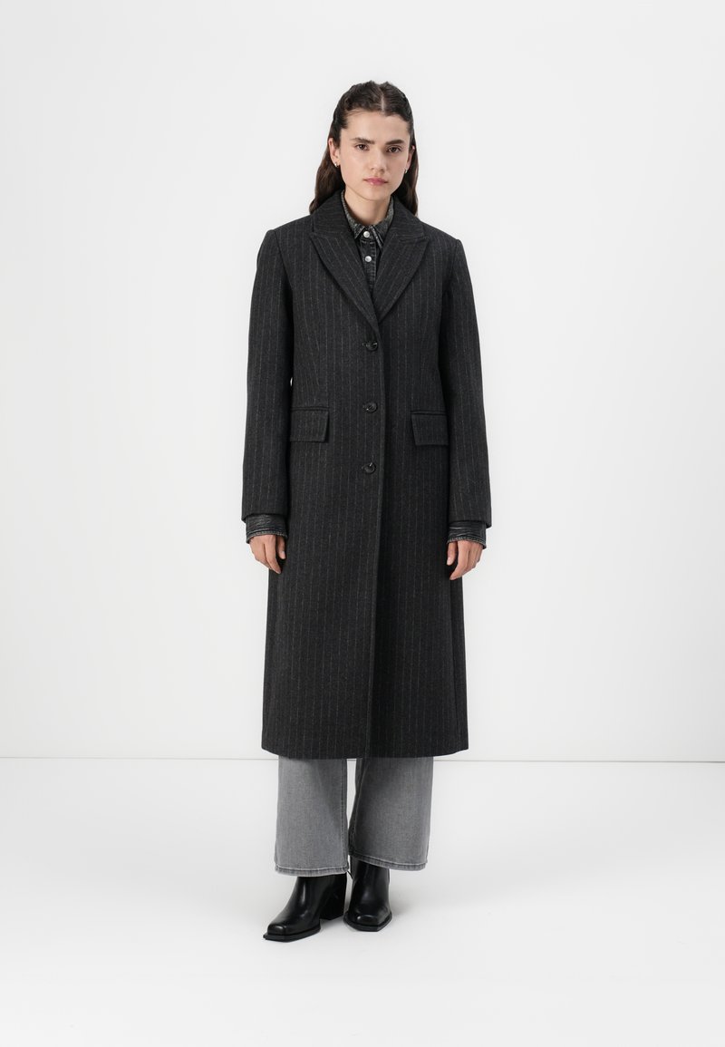 Selected Femme SLFALLY BLEND COAT - Klassisk kappa / rock - dark grey