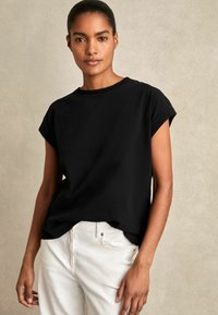 Reiss REGULAR FIT - TOMMIE BRUSHED- CREW-NECK  - Basic póló - black