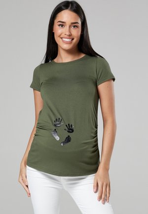 MATERNITY TOP - T-Shirt print - khaki