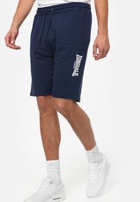 Lonsdale NORMALE PASSFORM FRINGFORD - Pantalon de survêtement - navy white