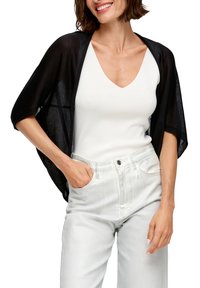 s.Oliver BLACK LABEL Poncho - schwarz