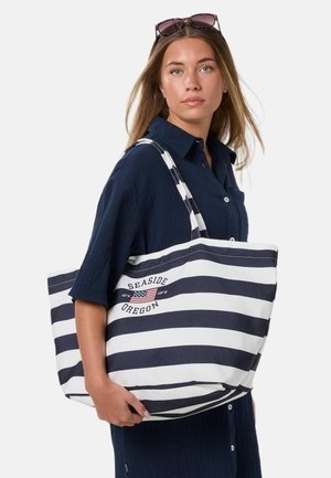 Seaside, SEASIDE STRIPE BEACH BAG - Strandaccessoire - navy stripe