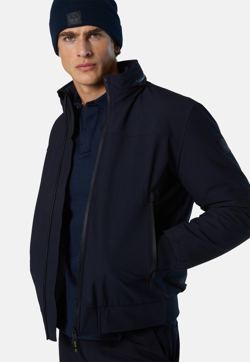 Koroshi Veste à Capuche Fine Homme - Bleu Marine - Taille S - Collection Automne-hiver