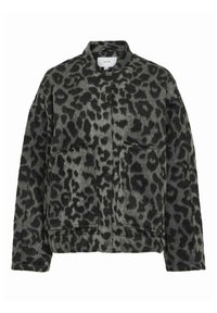 VILA LEOPRINT - Bomber-jakk - dark grey