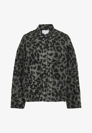 VILA LEOPRINT - Bomberjakke - dark grey