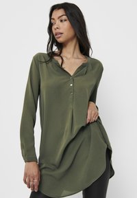 ONLY LANGARM EINFARBIGES - Bluse - kalamata