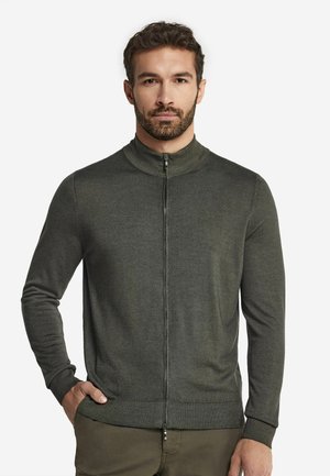 MIT REISSVERSCHLUSS ULTRALIGHT - Felpa con zip - Dark Green
