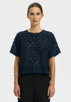 KURZEN ÄRMELN - Bluza - dark sapphire