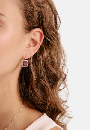 THOMAS SABO, OHRRINGE OKTAGON GRANATROT ELYNDRA - Orecchini - silberfarben rot