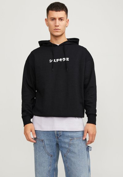 Jack & Jones Kapüşon Yaka Krem Erkek Sweatshırt 12244773_Jorgracia Graphic Sweat Ho - 1710795