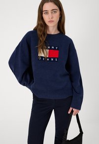 Tommy Hilfiger SLIM - Pantaloni chino - desert sky
