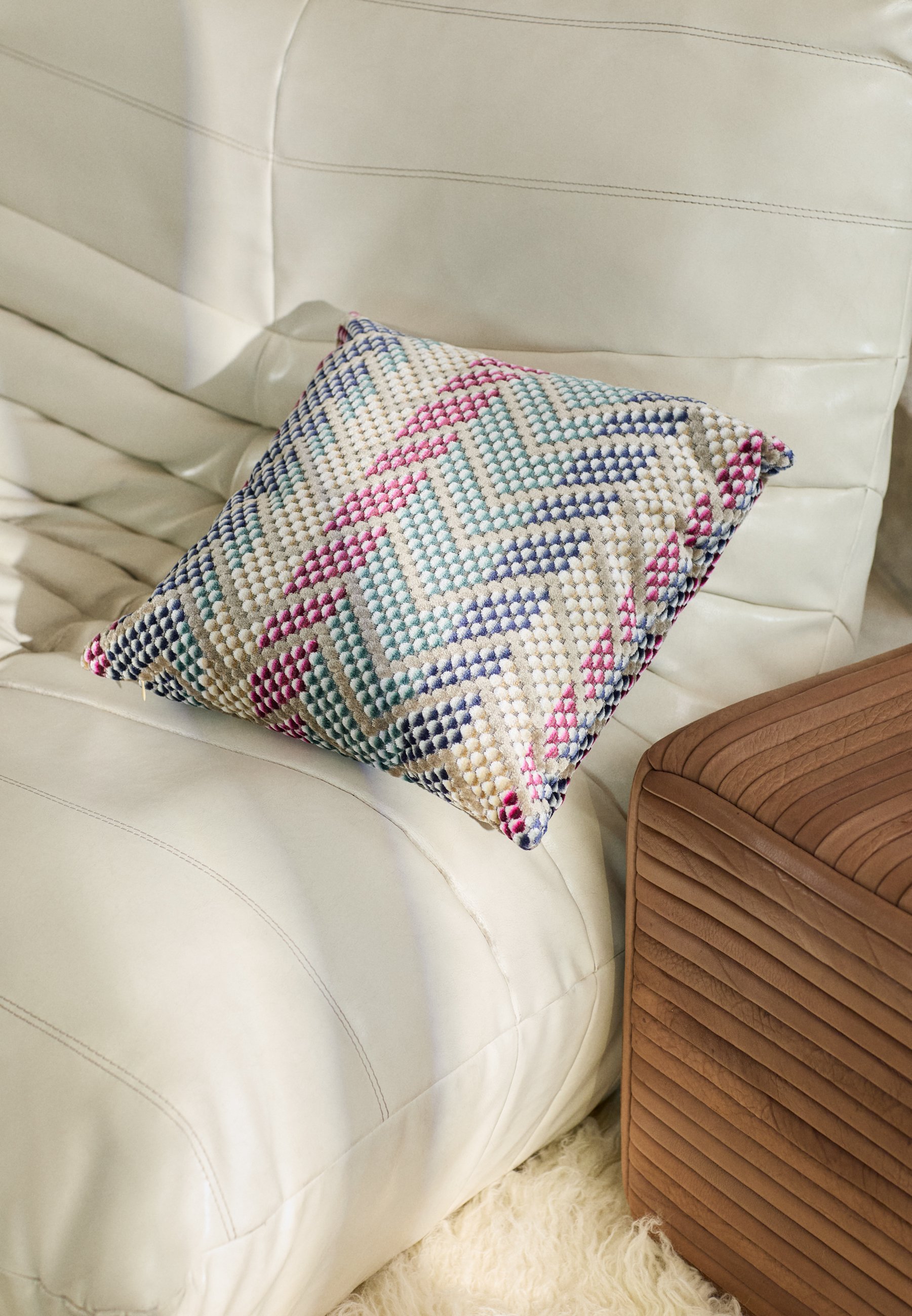 MISSONI クッション40×40 ✨未使用✨ MISSONI HOME ミッソーニ イタリア製 高級 ブランド クッション