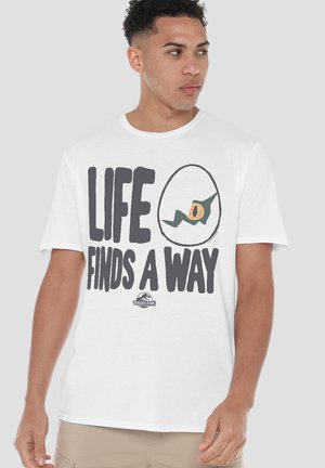 Universal Studios, JURASSIC PARK THE CHAOS THEORY - T-Shirt print - white