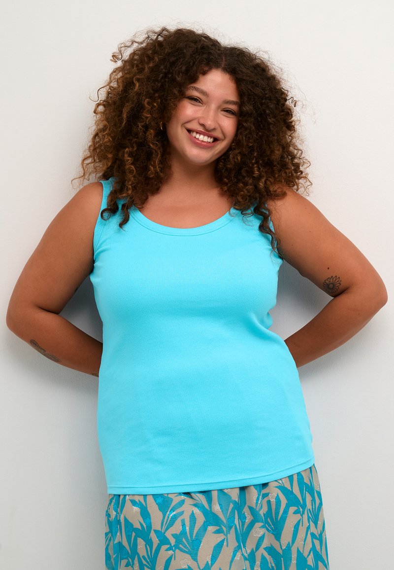 Kaffe Curve KCCARINA - Topp - blue atoll