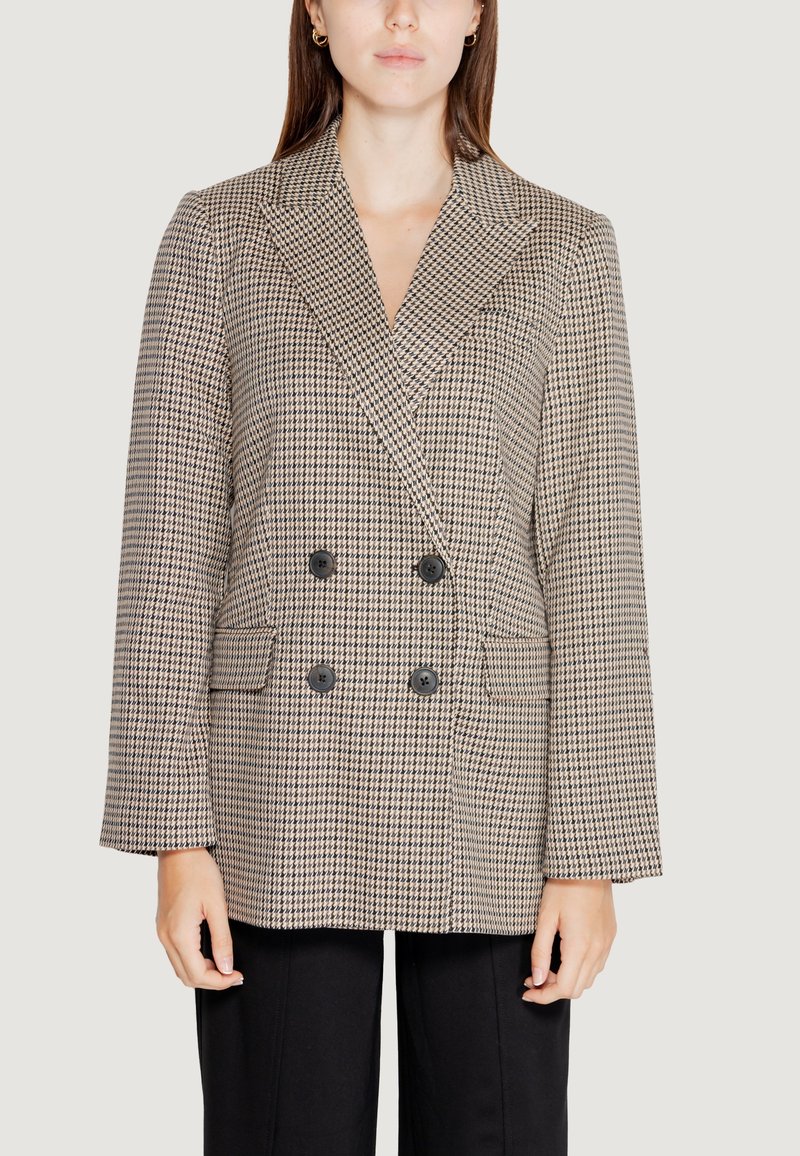 ONLY LETTIE CHECK - Blazer - beige