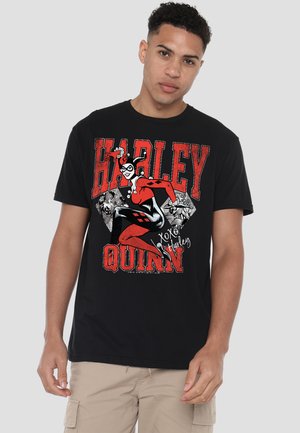 HARLEY QUINN COLLEGE CARDS - Print T-shirt - black