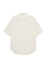 SHORT SLEEVE POCKET - Blúzka so zapínaním na gombíky - off-white