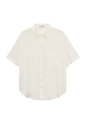Mango SHORT SLEEVE POCKET - Skjortebluser - off-white